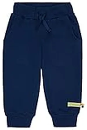 loud + proud Uniseks broek met ribstructuur, GOTS-gecertificeerd, dierenprint, , 62-68