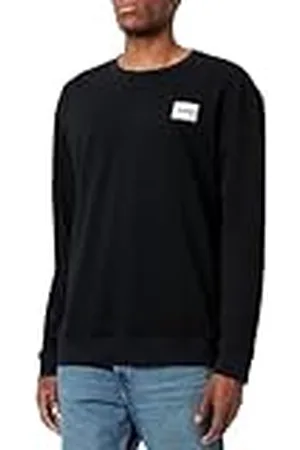 HUGO BOSS Heren zilveren logo sweatsh loungewear_jas, zwart 1, XL, , XL