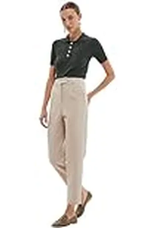 Koton Dames Rits Detail Geplooide Hoge Taille Knopen Broek Shorts, , 42