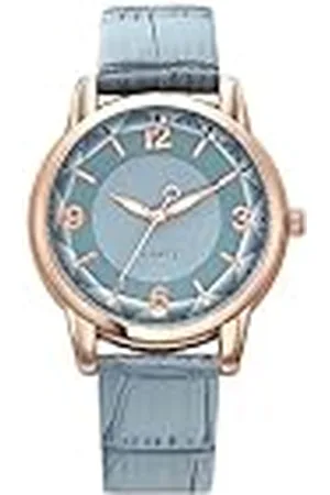 Basfur Dameshorloge, analoog kwartshorloge voor dames, met leren armband, , Modern