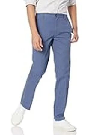 Amazon Slim-fit chino broek met platte voorkant voor heren, , 34W/31L