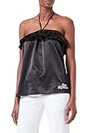 Moschino Dames Self Fabric Laces in Stretch Satijn T-shirt, , 46 NL