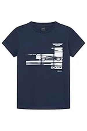Hackett Jongens Am Graphic T-shirt, Blauw (Navy), 2 jaar, , 2 jaar