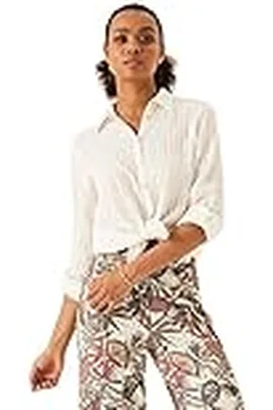 Garcia Damesshirt met lange mouwen, gebroken wit, XL, , XL