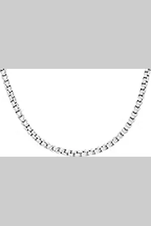 Fossil Halsketting voor mannen met een gestapelde roestvrij stalen ketting, lengte: 460mm+50mm, breedte: 2.8mm, JF04505040