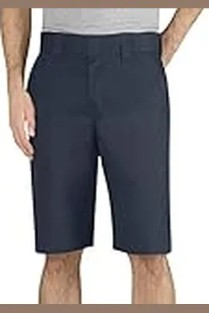 Dickies Heren 11 inch regular fit stretch twill werkshorts, Donker marineblauw V1, 46