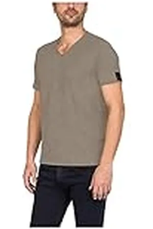 Replay Heren T-shirt korte mouwen met V-hals, , XS