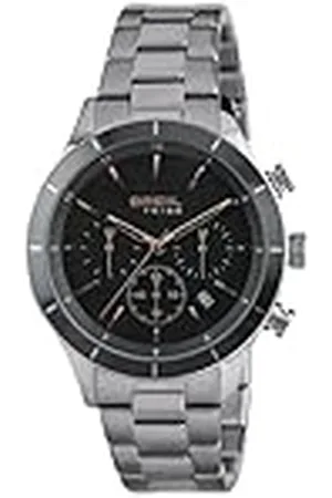 Breil Dude Herenhorloge met stalen band, chronograaf kwartsuurwerk, , Eén maat, Armband