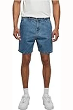 Urban classics Heren Shorts Denim Bermuda Shorts Light Blue Washed 38, , 38