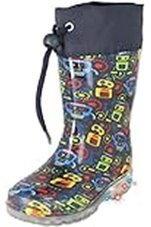 Beck Blinking Robots Rain Boot voor jongens, , 31 EU