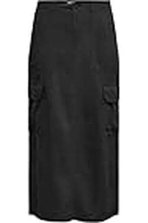 ONLY Onlmalfy-Caro Linen Long Rok PNT Maxirok voor dames, , M