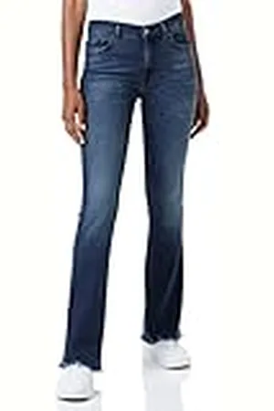 7 for all Mankind Dames Bootcut TAILORLESS Luxe Vintage with Worn Out Hem Jeans, , Regular