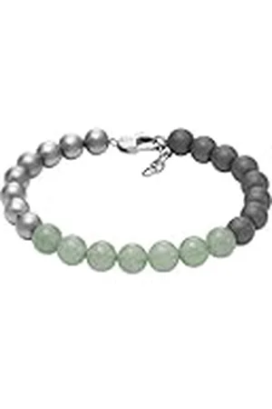 Armani Exchange Half edelstenen of roestvrij stalen herenarmband met karabijnsluiting of schuifsluiting