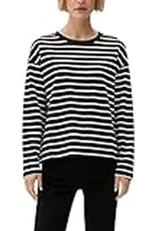 QS by s.Oliver Dames 2122278 shirt met lange mouwen gestreept, , 32