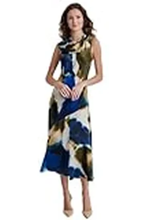 DKNY Mouwloze jurk voor dames, met opdruk, , L
