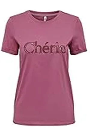 ONLY Dames ONLHUNIE REG S/S FOLD-UP Box JRS Top, , M, , M
