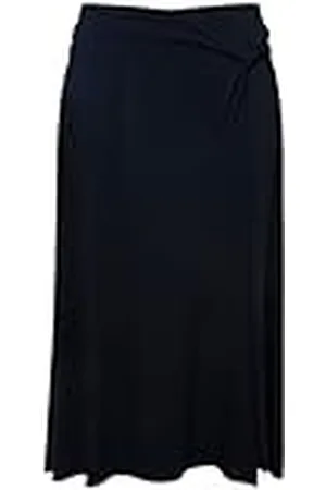 Ulla Popken Dames, grote maten, rok met bijzondere knoopdetail, , 42-44