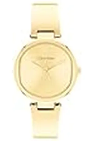 Calvin Klein Analoog kwartshorloge voor dames met goudkleurige roestvrijstalen armband - 25200309