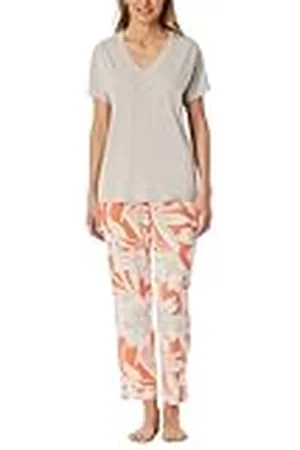 Schiesser Dames Pyjama 7/8 Broek Korte Mouw Geselecteerde Premium Pyjamaset, , 48, , 48