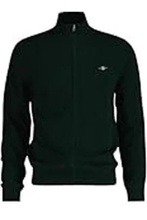 GANT Extra fijne lamswollen cardigan met ritssluiting, , 3XL
