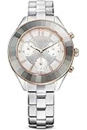 Swarovski Octea Lux Sport horloge, Swiss Made, Metalen armband, Zilverkleurig, Roestvrij staal