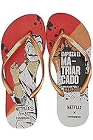 Havaianas Dames Slim Nairobi Casa De Papel Netflix Flip-Flop, , 33/34 EU