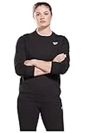 Reebok Dames klein logo Franse Terry Crew Sweatshirt, , M, , M