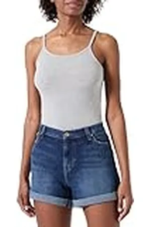 7 for all Mankind Mid Roll Shorts Sea Star, , 31