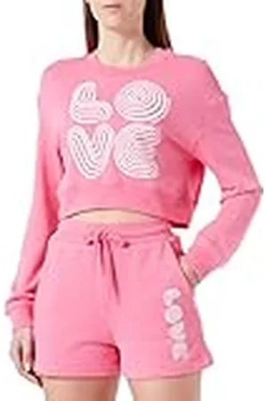 Moschino Dames cropped fit lange mouwen ronde hals sweatshirt, , 48, , 48