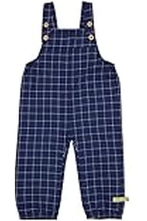 loud + proud Uniseks tuinbroek, GOTS gecertificeerde broek, ultramarine, 62/68