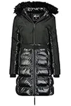 Geographical Norway Dorifore Lady Lange parka voor dames, dik, warm, herfst, winter, dunne jas, capuchon, imitatiebont, winddichte jas, elegante donsjack voor dames ( , M), , M