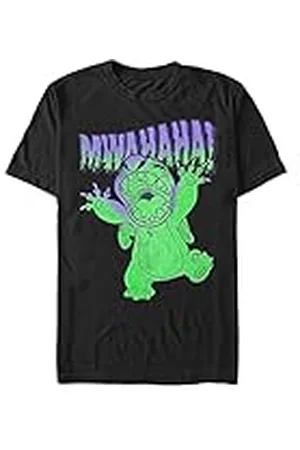 Disney Lilo & Stitch - Mwahaha Unisex Crew neck T-Shirt Black XL