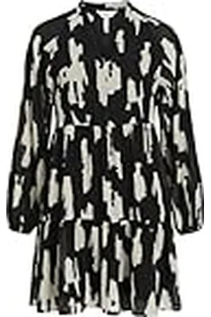 Object Mila Gia Smock Dress met lange mouwen, , 36