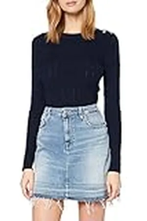 7 for all Mankind Dames A Line Skirt Jeans, , 28