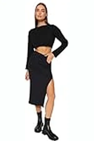 Trendyol FeMan kokerrok gebreide rok, , L, , L