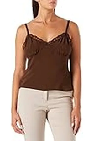 Pinko Trisha Top Crepe De Chine Tanktop voor dames, , 32 NL