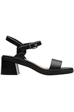 Clarks Premium Dames Jaylan Ray Sandaal, zwart leer, 3 UK, , 36 EU
