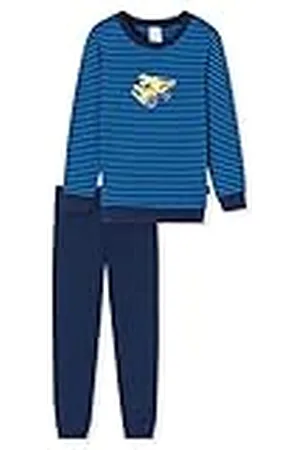 Schiesser Jungen Schlafanzug Set Pyjama lang - 100% Organic Bio Baumwolle - Größe 92 bis 140