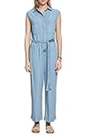ESPRIT Collection Dames 053EO1L301 overalls, 903/BLUE Light WASH, 32, , 32