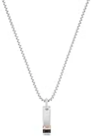 QS by s.Oliver Ketting met hanger van roestvrij staal voor heren, 50+5 cm, tweekleurig, geleverd in geschenkverpakking, 2032549