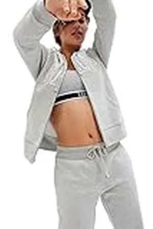 GAP Dames V Heritage Fz Hd Sweatshirt, Light Heather Grey, L, , L