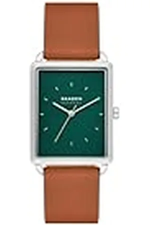 Skagen Heren Analoge Quartz Horloge met Lederen Band SKW6931