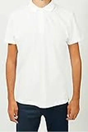 Bonamaison Heren T Piqué met polokraag in comfort fit poloshirt, , standaard