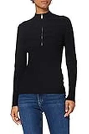Morgan Pullover met lange mouwen en opstaande kraag met ritssluiting, , XS