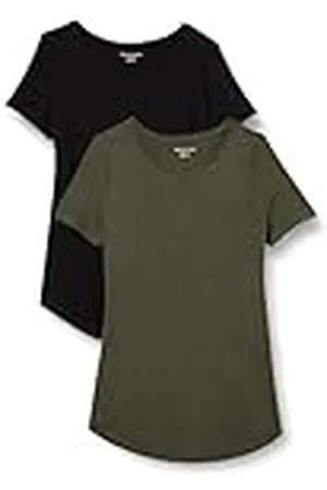 Amazon Dames tuniek met korte mouwen en ronde hals, 2 stuks, , XX-Large