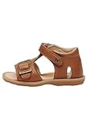 Naturino Quarzo sandaal van leer met klittenbandsluiting, beige, 25 EU