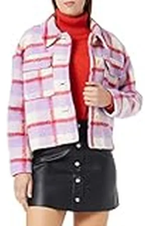 Sisley Womens 2N7WLN01D Jacket, Multicolor Purple 911, 48