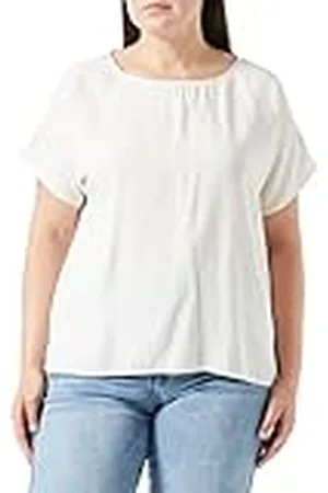 Taifun Dames 960988-19155 blouse, lichtcrème, 34