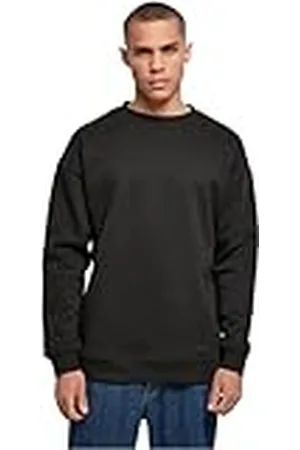 Build Your Brand Urban Classics Sweat Crewneck heren sweatshirt - zwart - Small