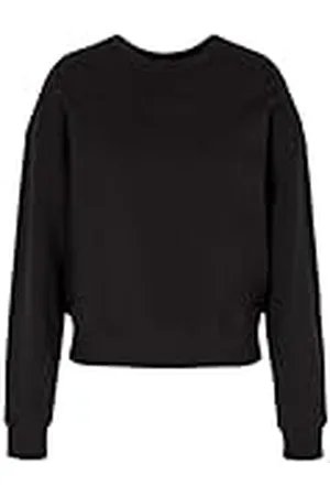 Armani Exchange Sustainable, Small Front Logo, geribbelde manchetten sweatshirt voor dames, , XL